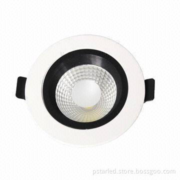 Swiveling LED downlight with high brightness, 145 to 155mm cut hole